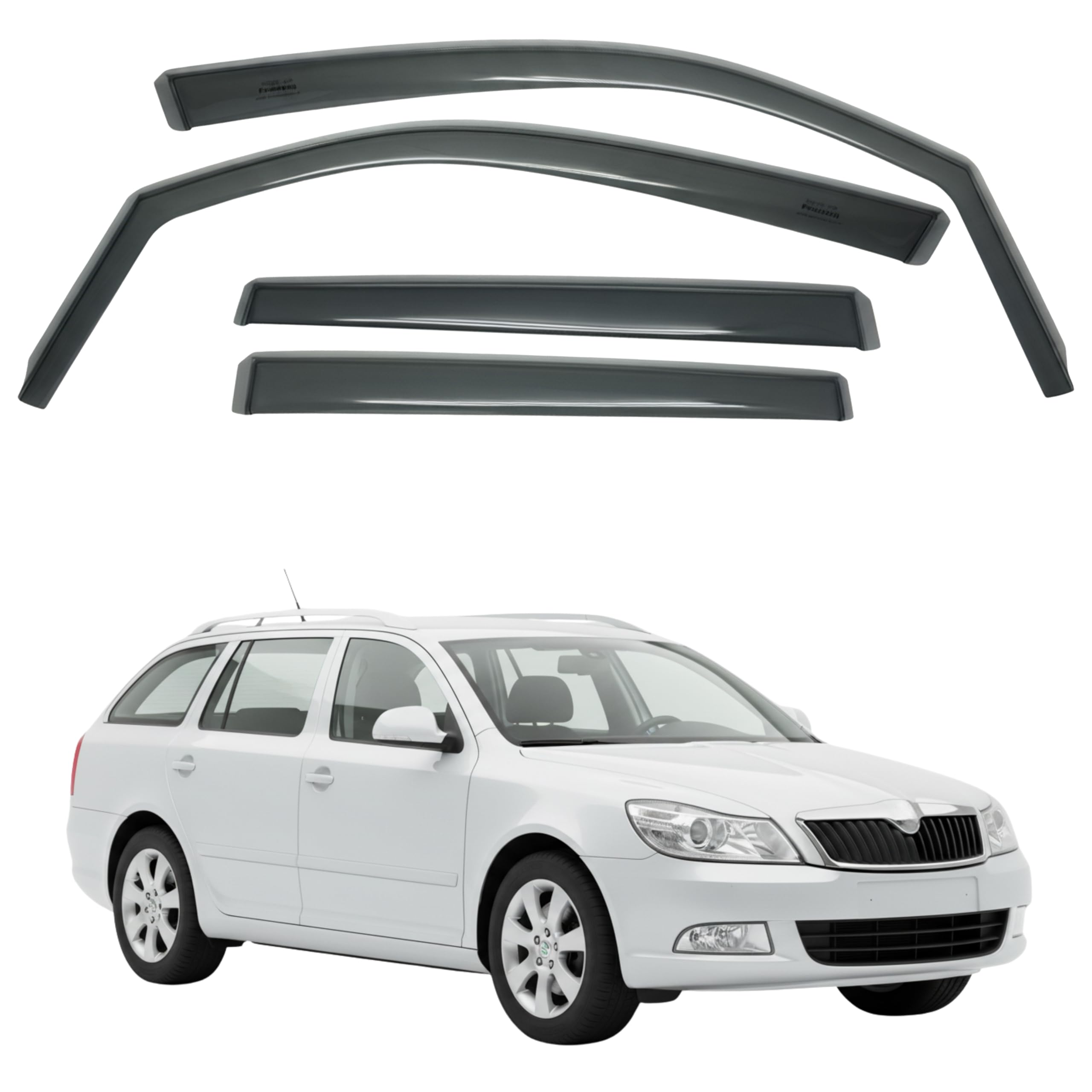 比德堡崁入式晴雨窗【短截款】SKODA斯哥達 Octavia Combi 5D 二代 2010-2014