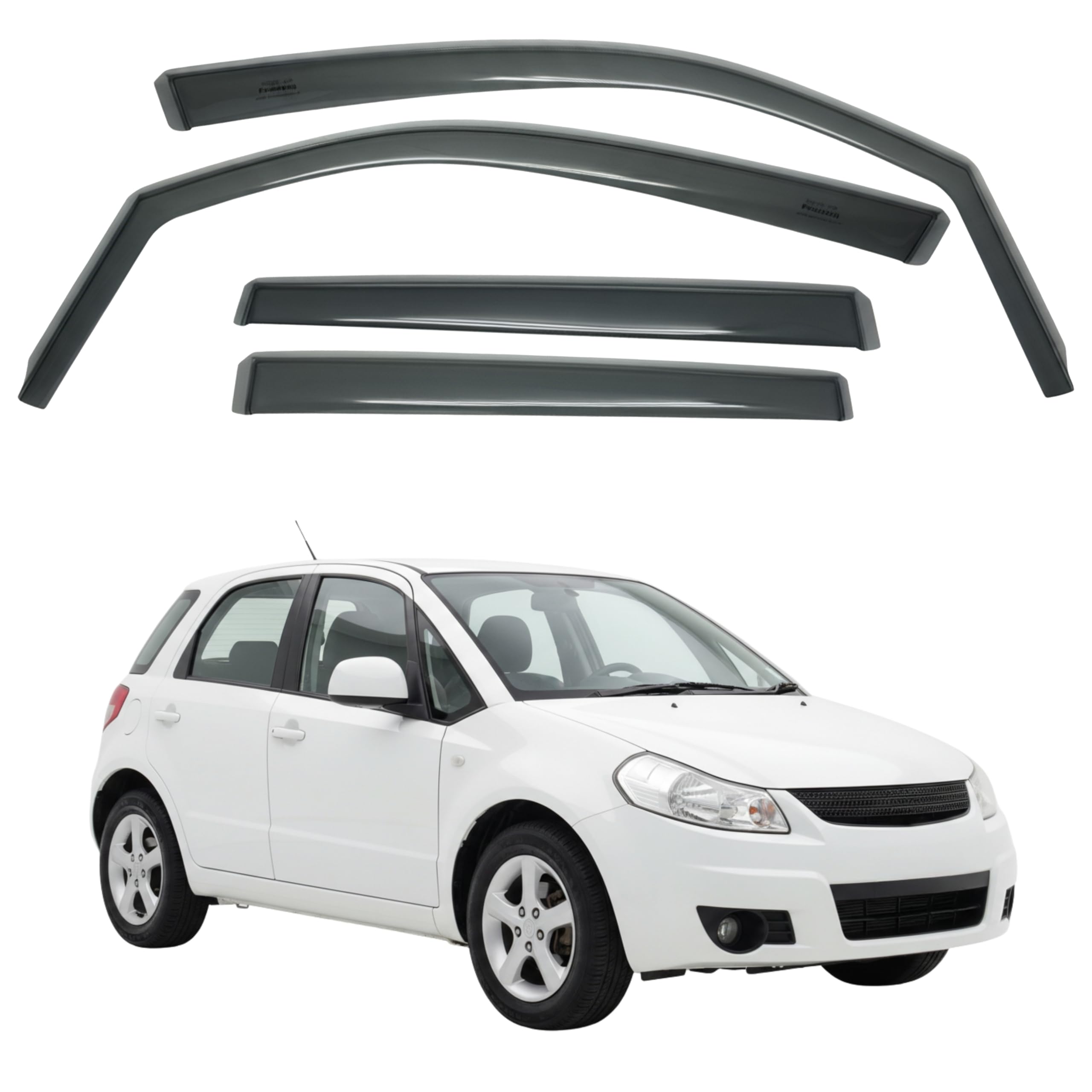 比德堡崁入式晴雨窗【國際標準款】SUZUKI鈴木 SX4 5D 2007-2014.5