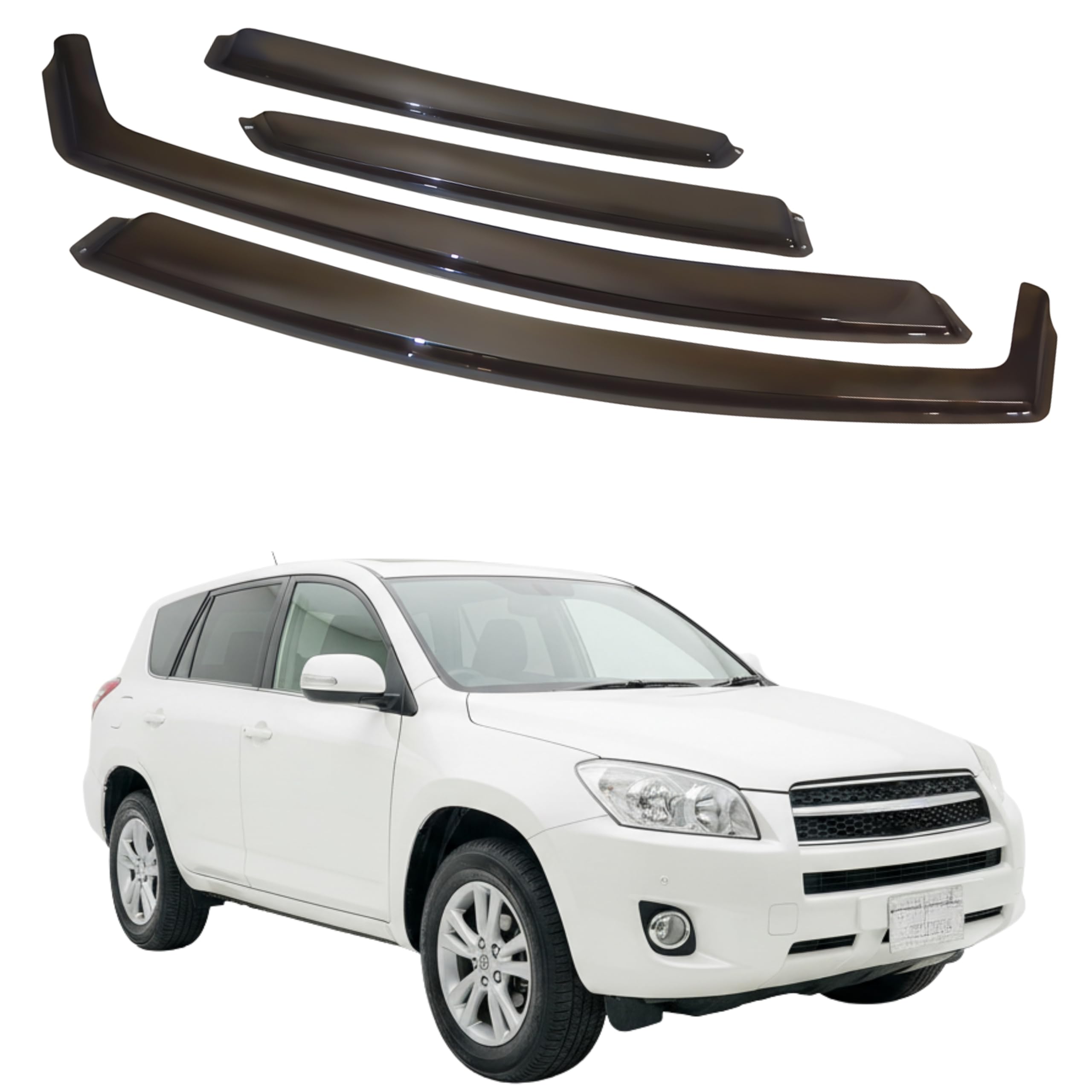 比德堡崁入式晴雨窗【短截款】TOYOTA豐田 RAV4 三代 2008-2012