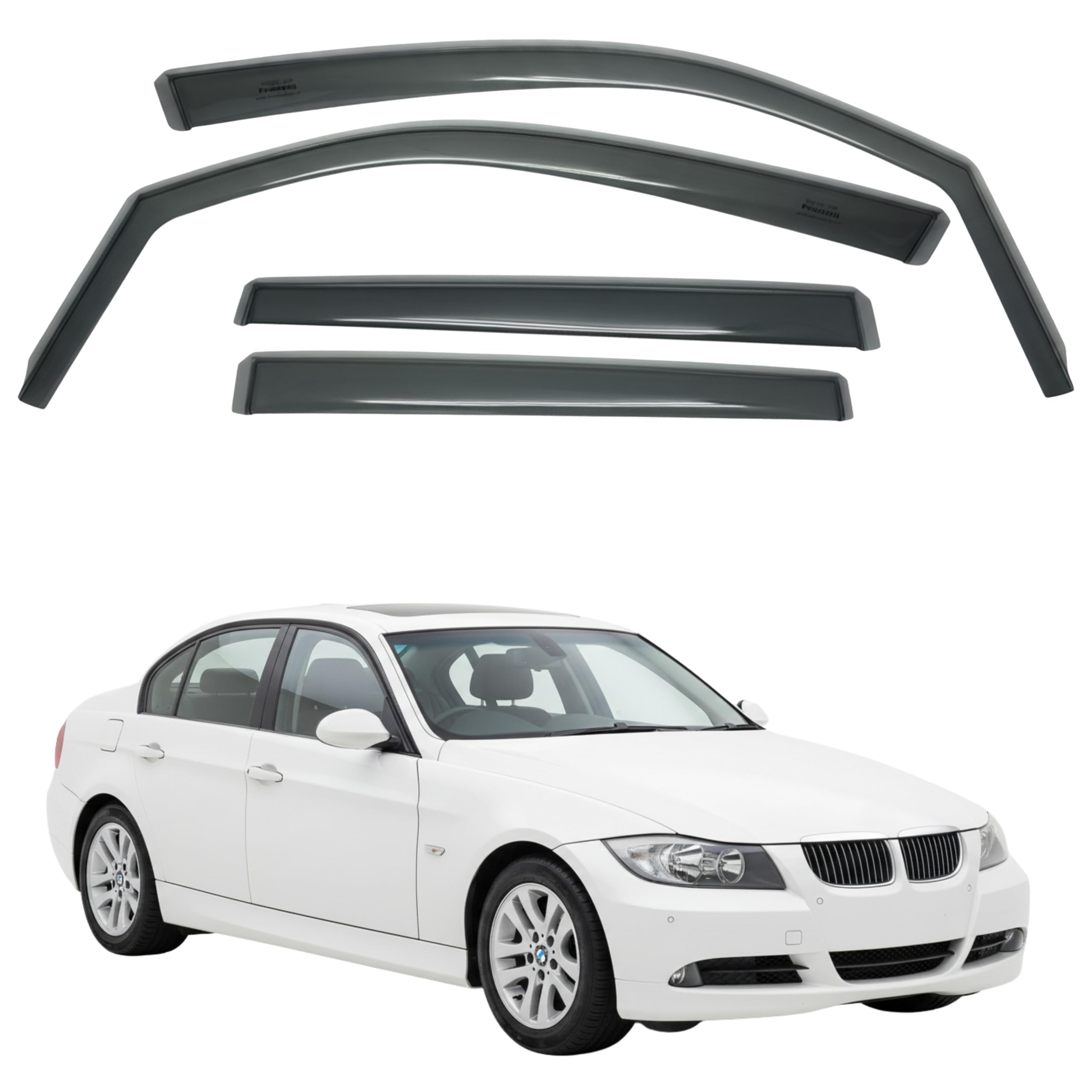 比德堡崁入式晴雨窗【短截款】BMW寶馬 3 Series E90 4D 320i 2005-2012