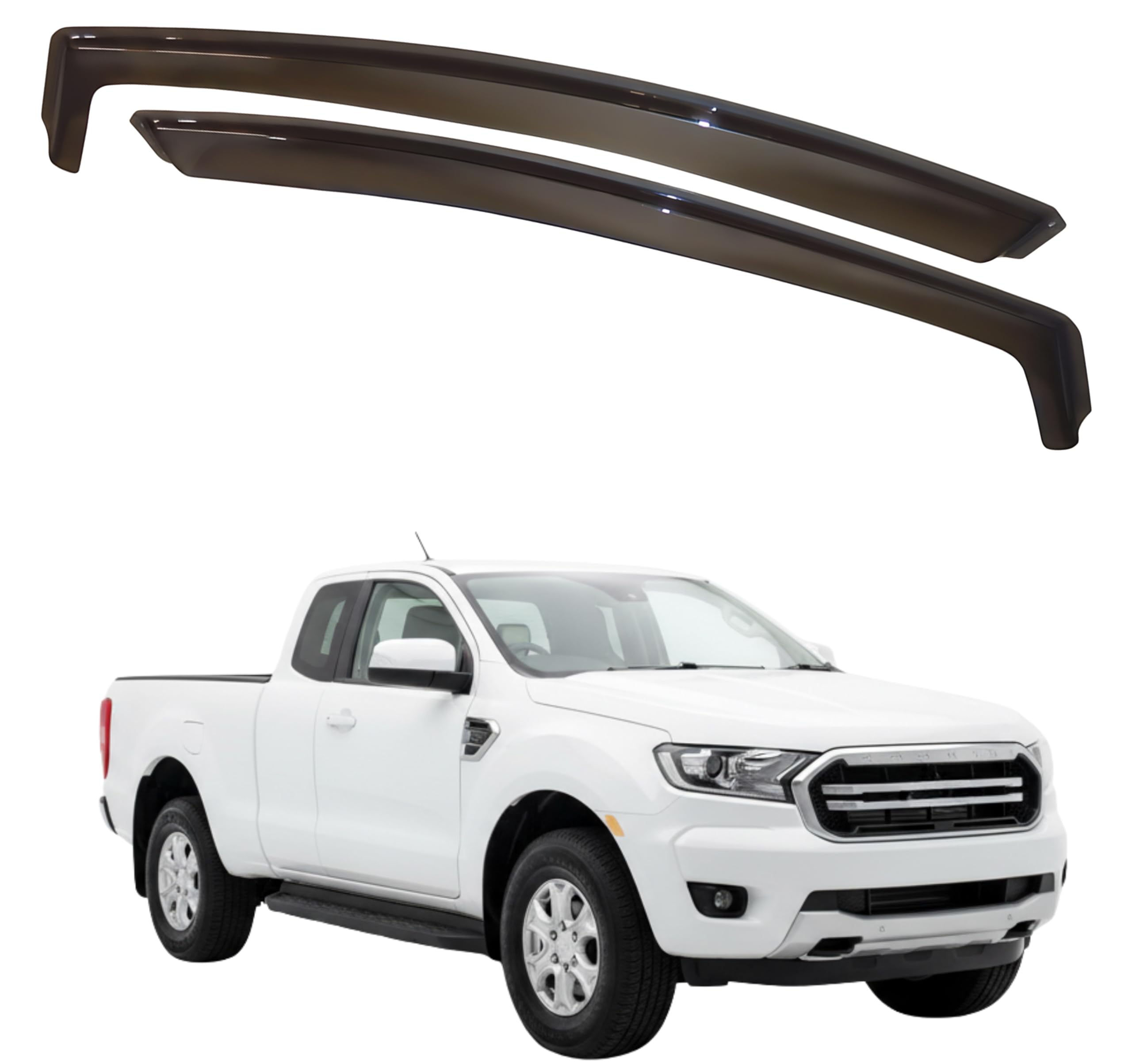 比德堡崁入式晴雨窗【國際標準款】FORD福特 RANGER XLT Super Cab 2D 職人版 2020.5-