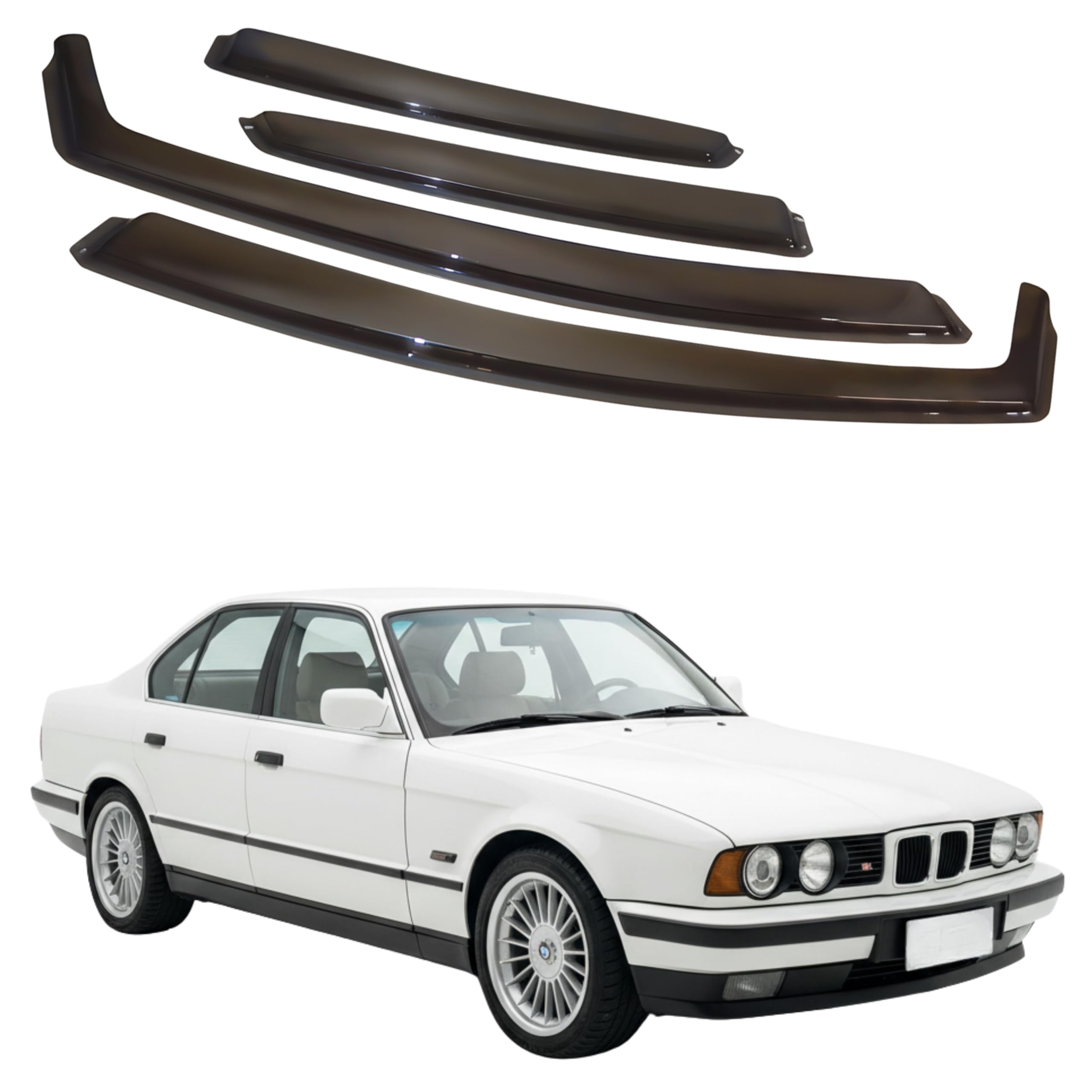 比德堡崁入式晴雨窗【國際標準款】BMW寶馬 5 Series E34 4D 1988-1995