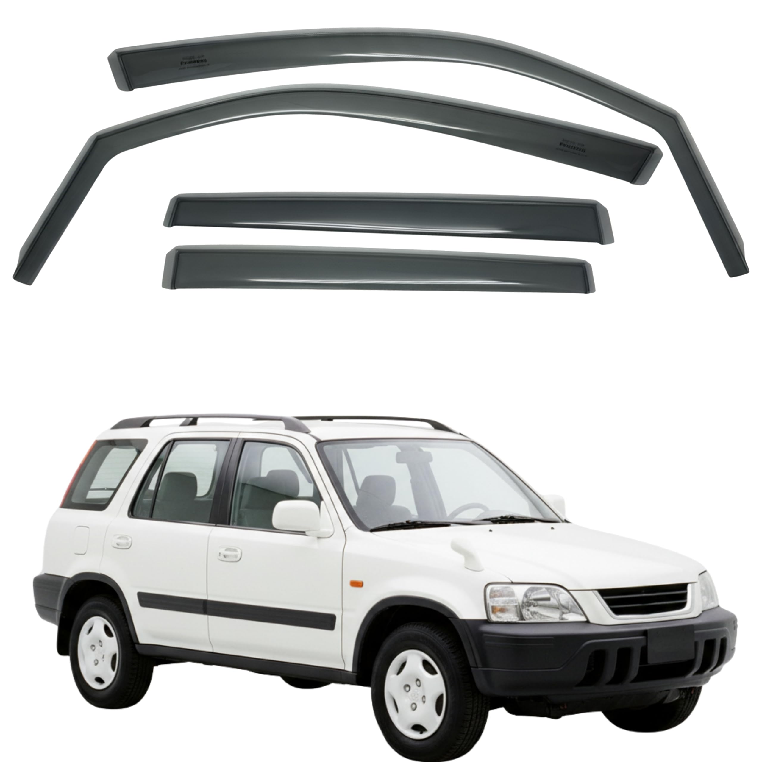 比德堡崁入式晴雨窗【短截款】HONDA本田 CR-V 一代 1997-2002