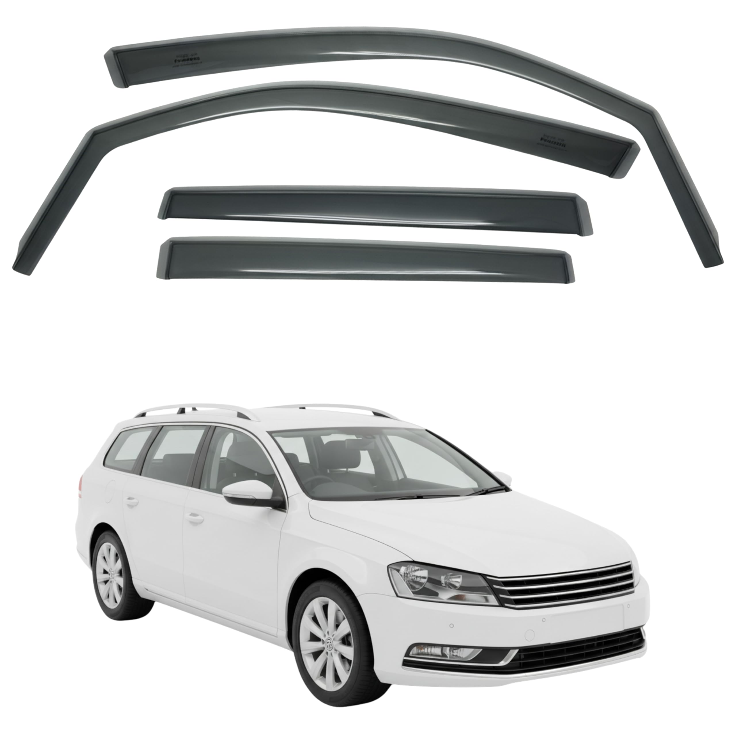 Fresh Air Peterburg In-Channel Window Visors [Short-Length] VW PASSAT B7 VARIANT 2012-