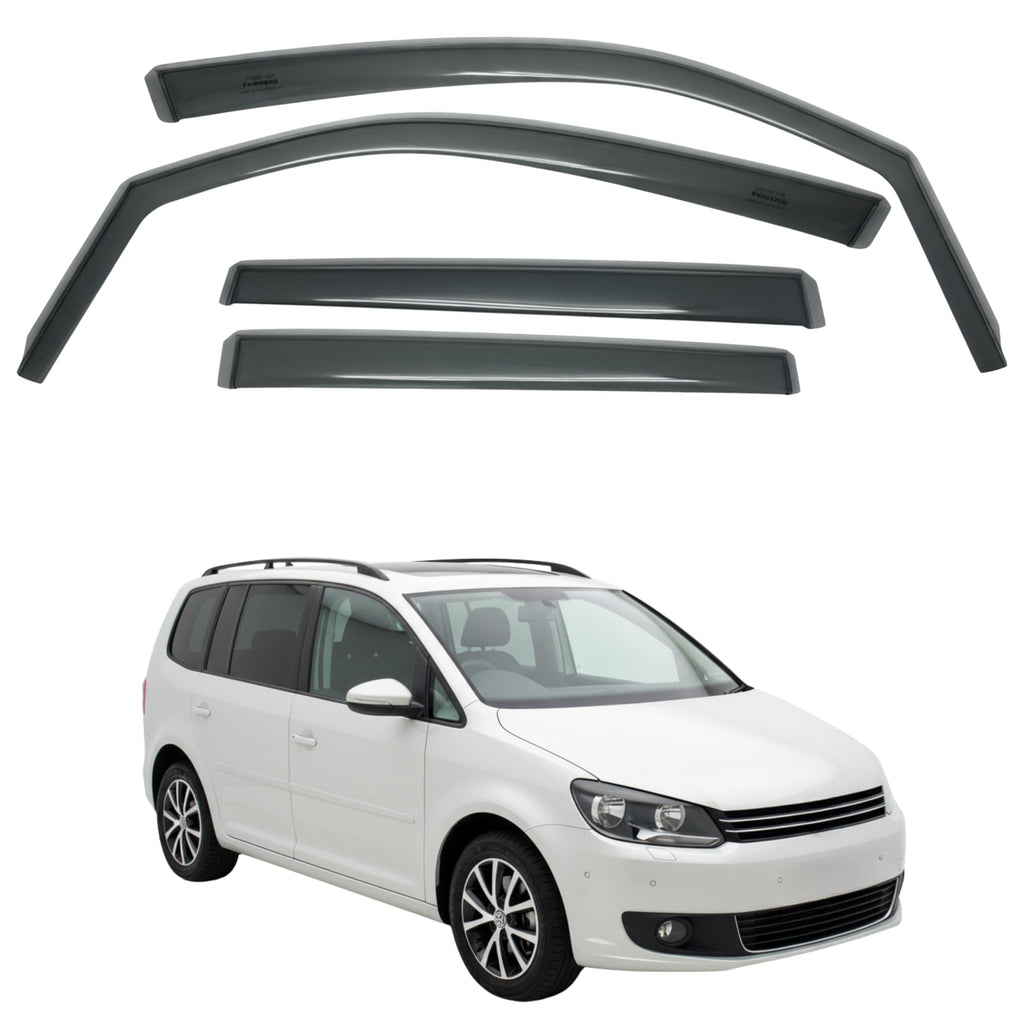 Fresh Air Peterburg Deflectores de ventana de canal [Versión corta] VW TOURAN Gen 1 2010-2015