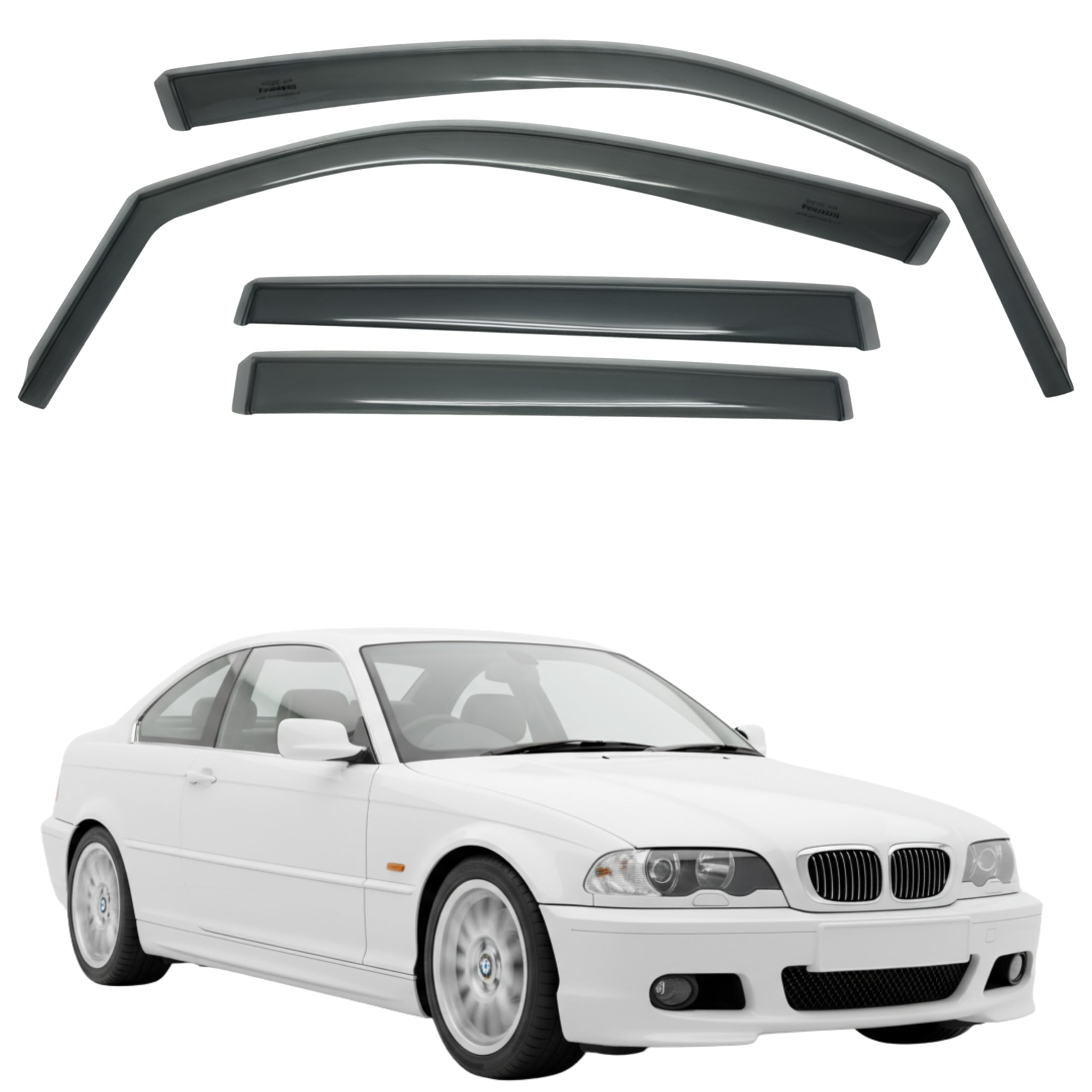 比德堡崁入式晴雨窗【短截款】BMW寶馬 3 Series E46 318i 1998-2005