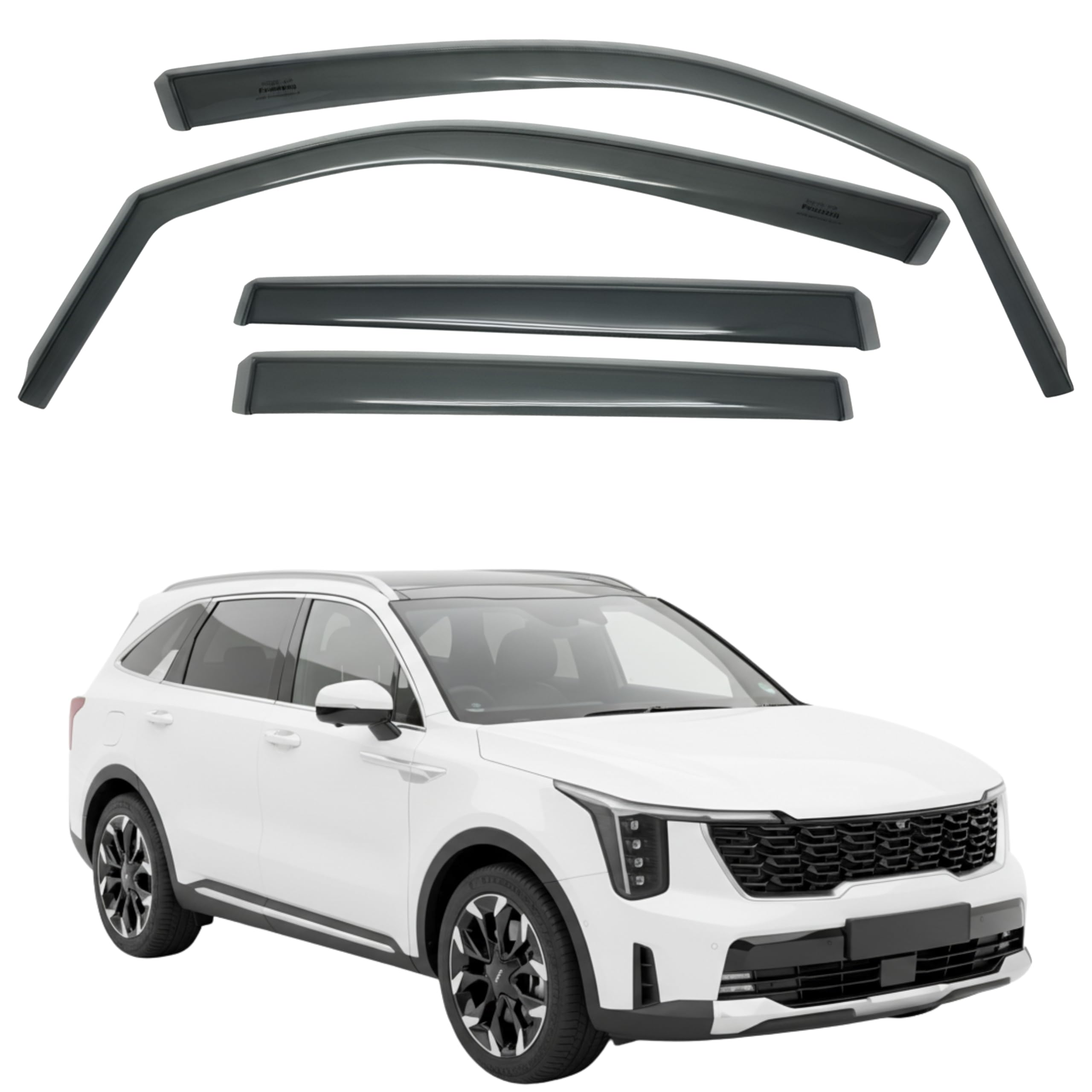 比德堡崁入式晴雨窗【短截款】KIA起亞 SORENTO 四代 寬版 2021-