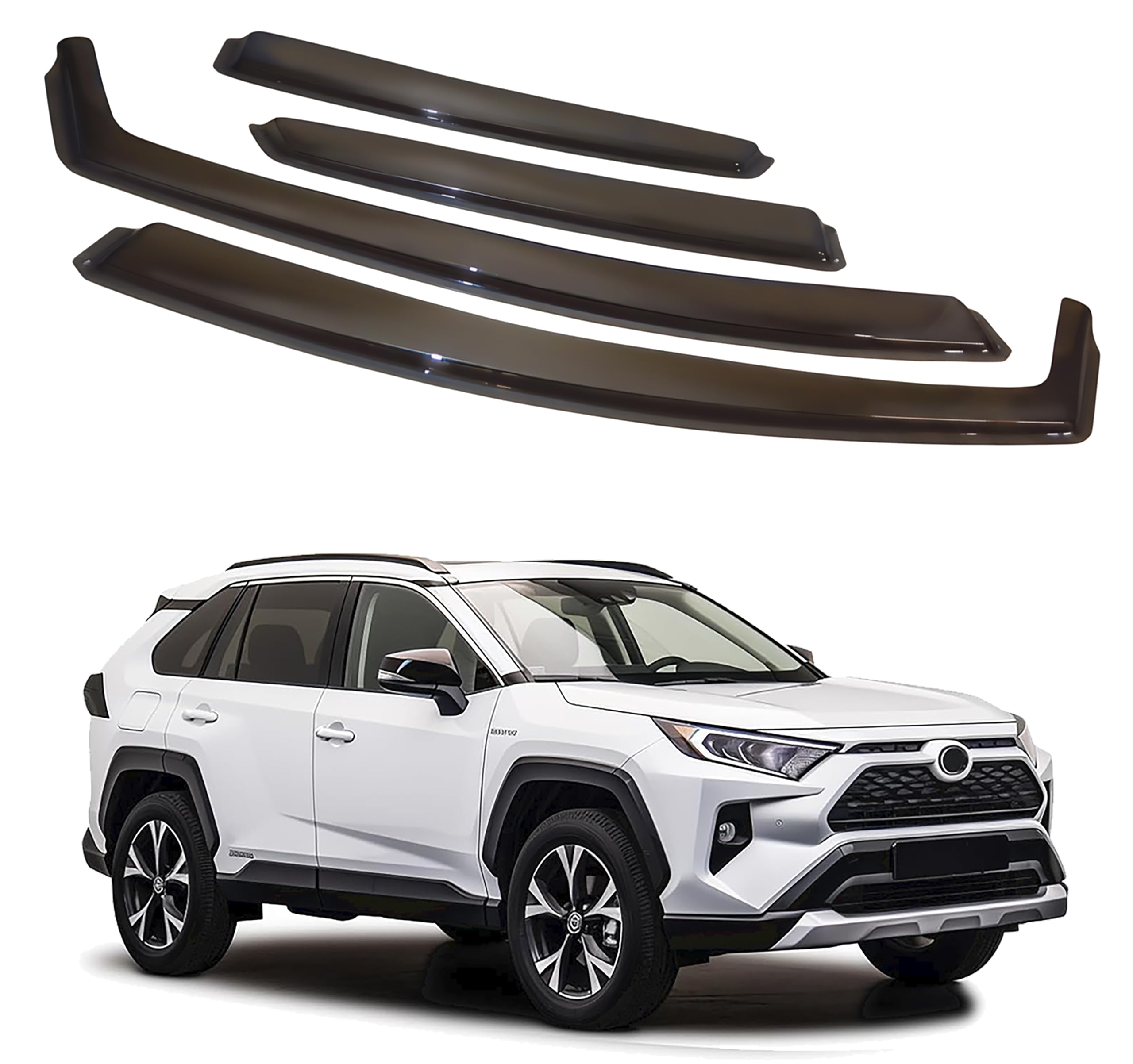 比德堡崁入式晴雨窗【國際標準款】TOYOTA豐田 RAV4 五代 2019-