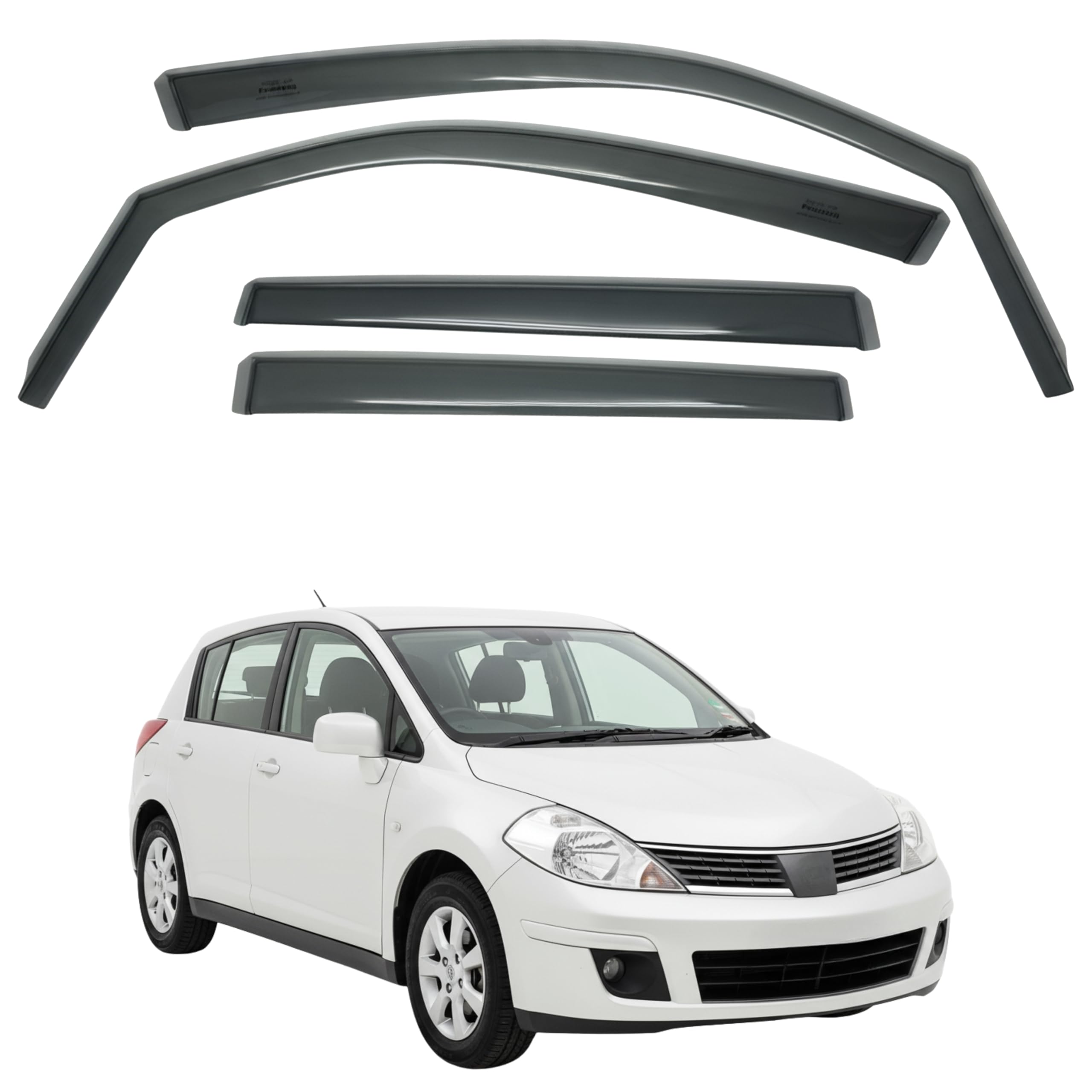 比德堡崁入式晴雨窗【國際標準款】NISSAN日產 TIIDA 4D/5D 2006-2012