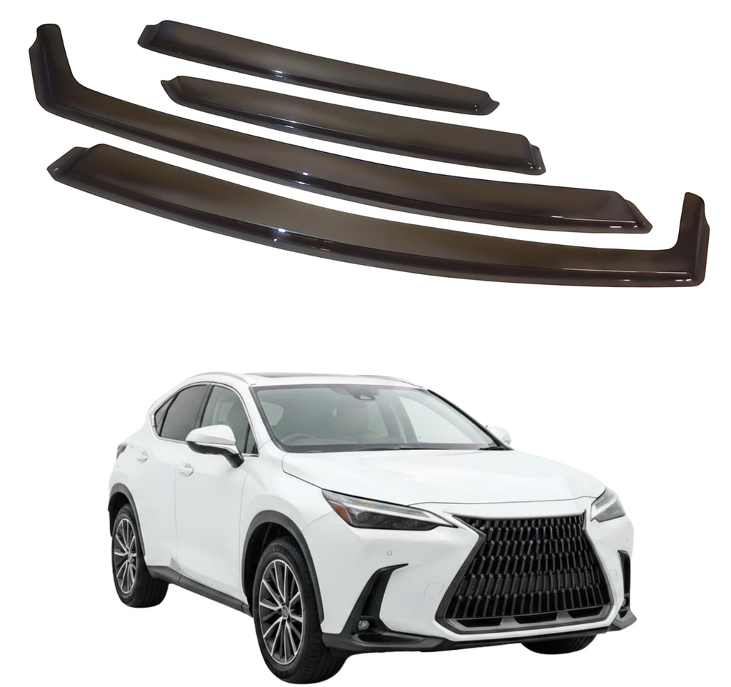 Fresh Air Peterburg In-Channel raamwindgeleiders [Korte versie] LEXUS NX200/300/350/ 450h+Gen 2 2022-