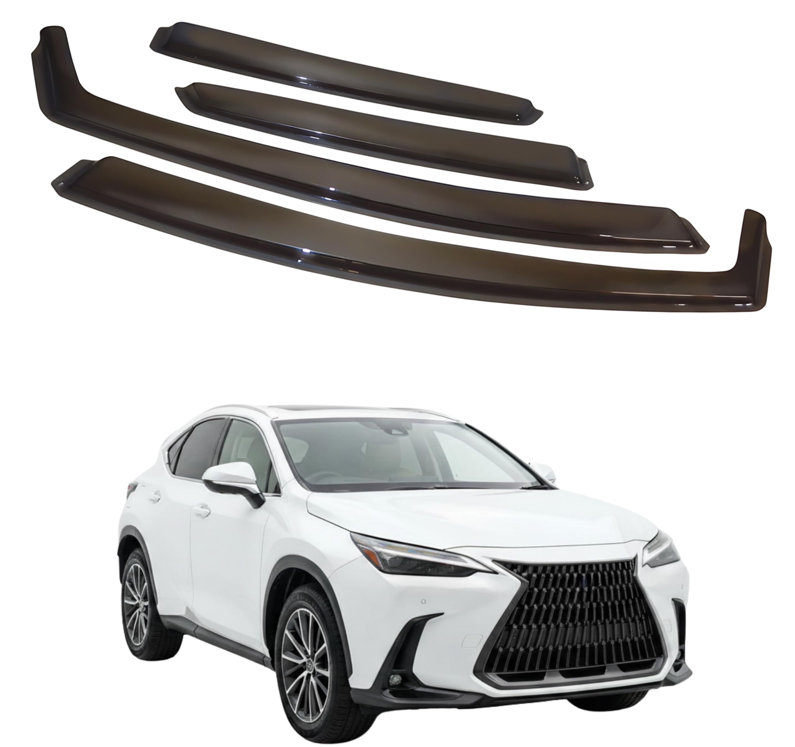 比德堡崁入式晴雨窗【短截款】LEXUS凌志 NX200/300/350/ 450h+二代 2022-