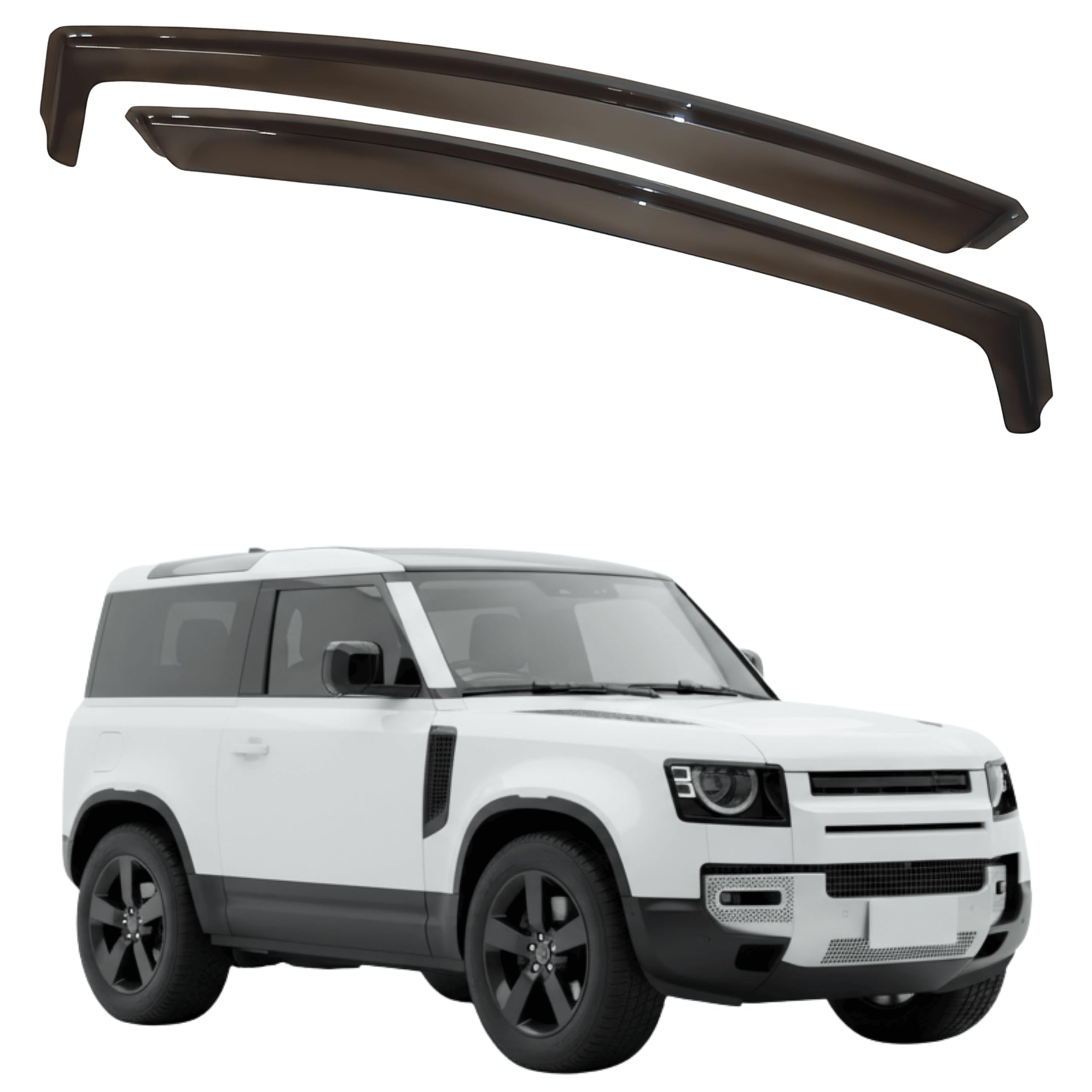 比德堡崁入式晴雨窗【短截款】LANDROVER路華 Defender  3D  荒原路華衛士 3門//衛士90 2019-