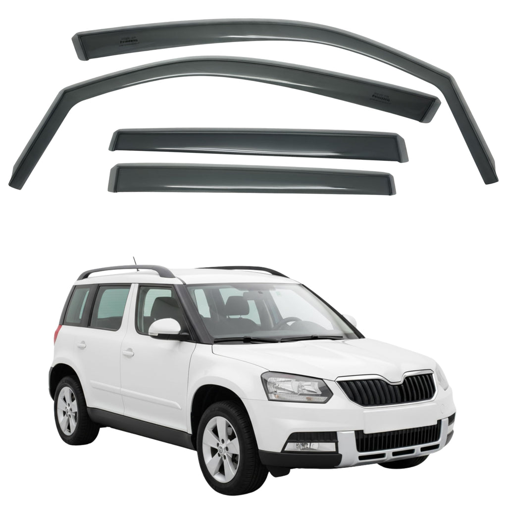 Fresh Air Peterburg Deflectores de ventana de canal [Versión corta] SKODA YETI 2010-2017