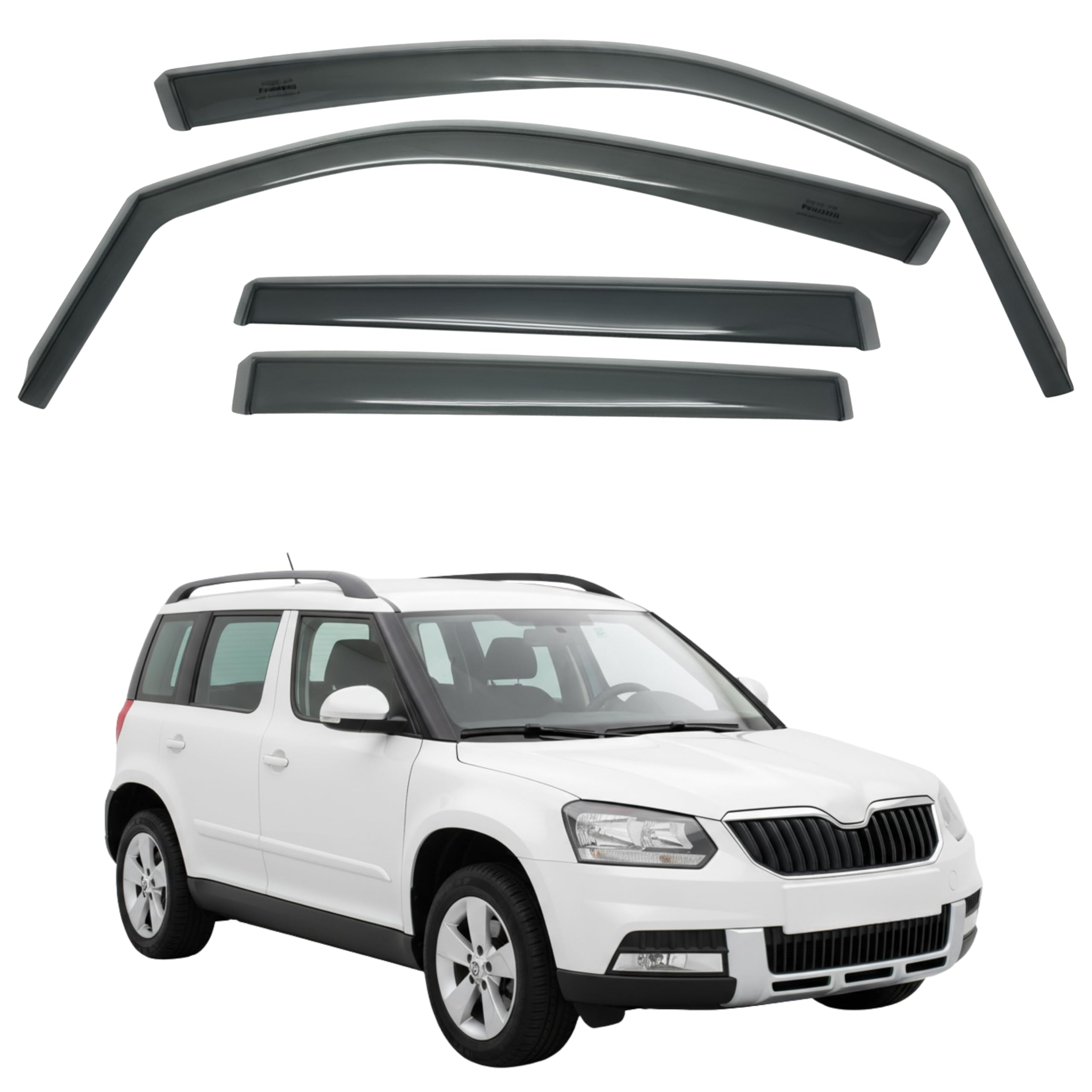 比德堡崁入式晴雨窗【短截款】SKODA斯哥達 YETI 2010-2017