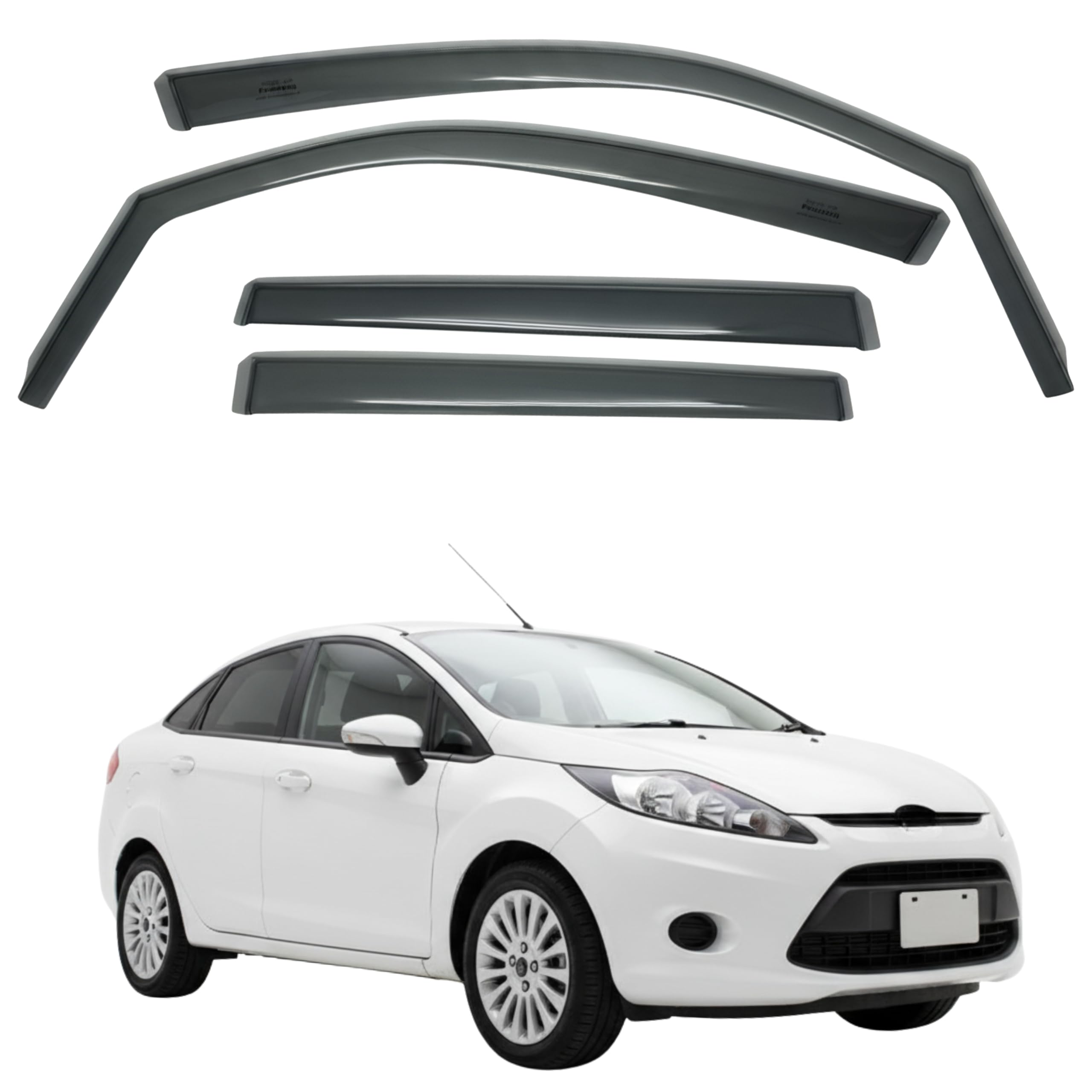 比德堡崁入式晴雨窗【國際標準款】FORD福特 FIESTA 4D 2010-2023
