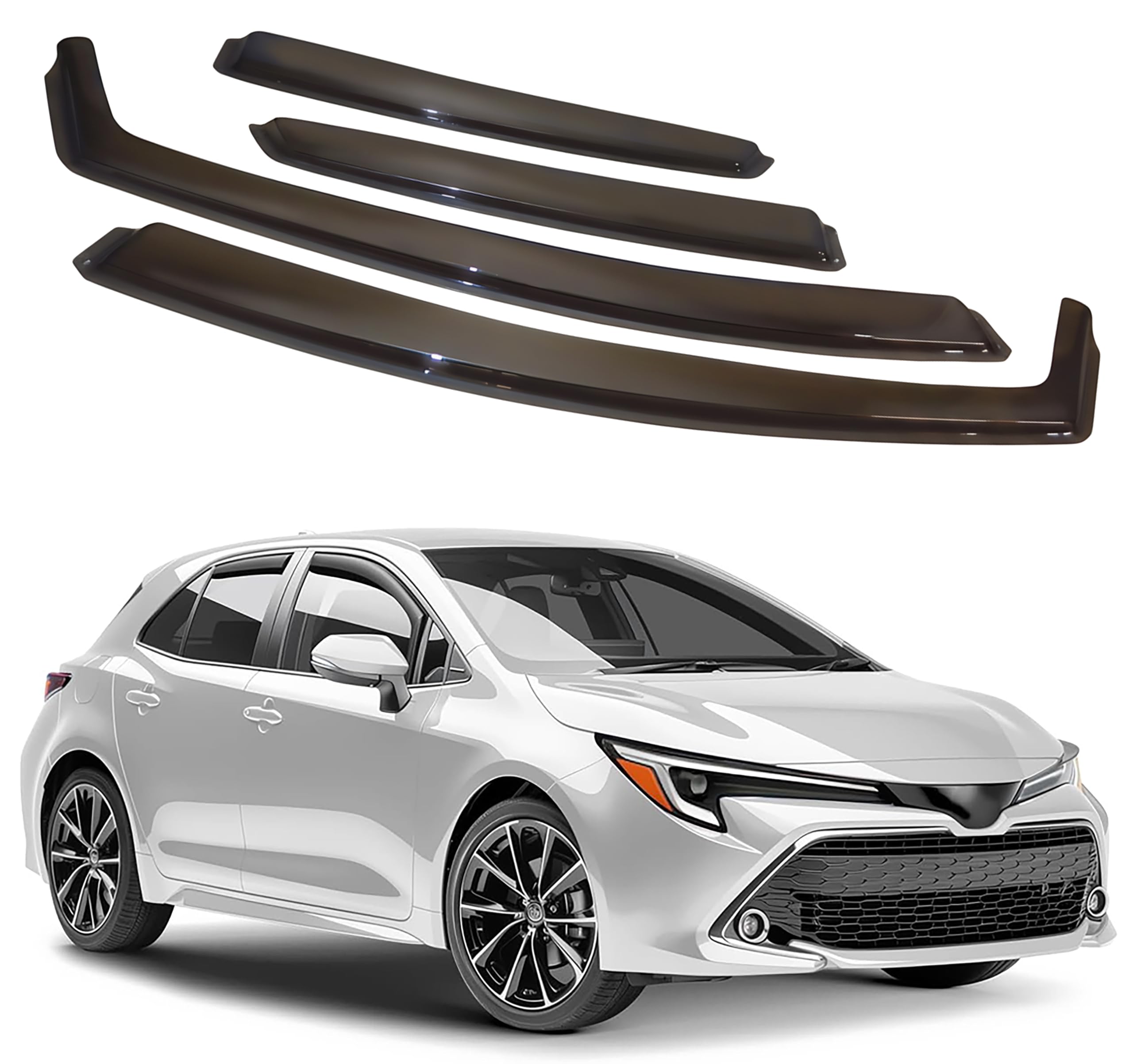比德堡崁入式晴雨窗【國際標準款】TOYOTA豐田 COROLLA SPORT 五門 2020-
