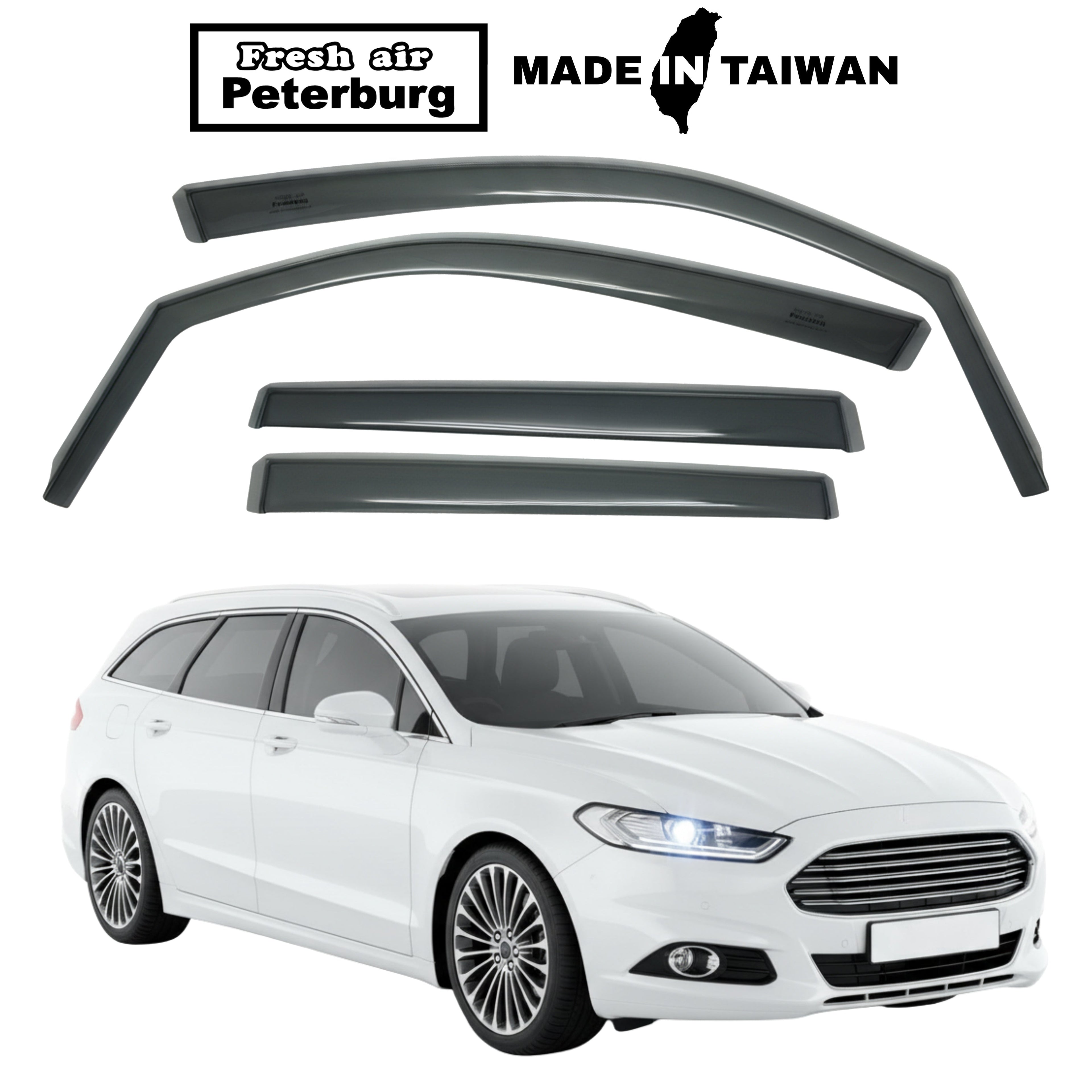 Fresh Air Peterburg In-Channel Window Visors [Short-Length] FORD MONDEO WAGON 2019/7-