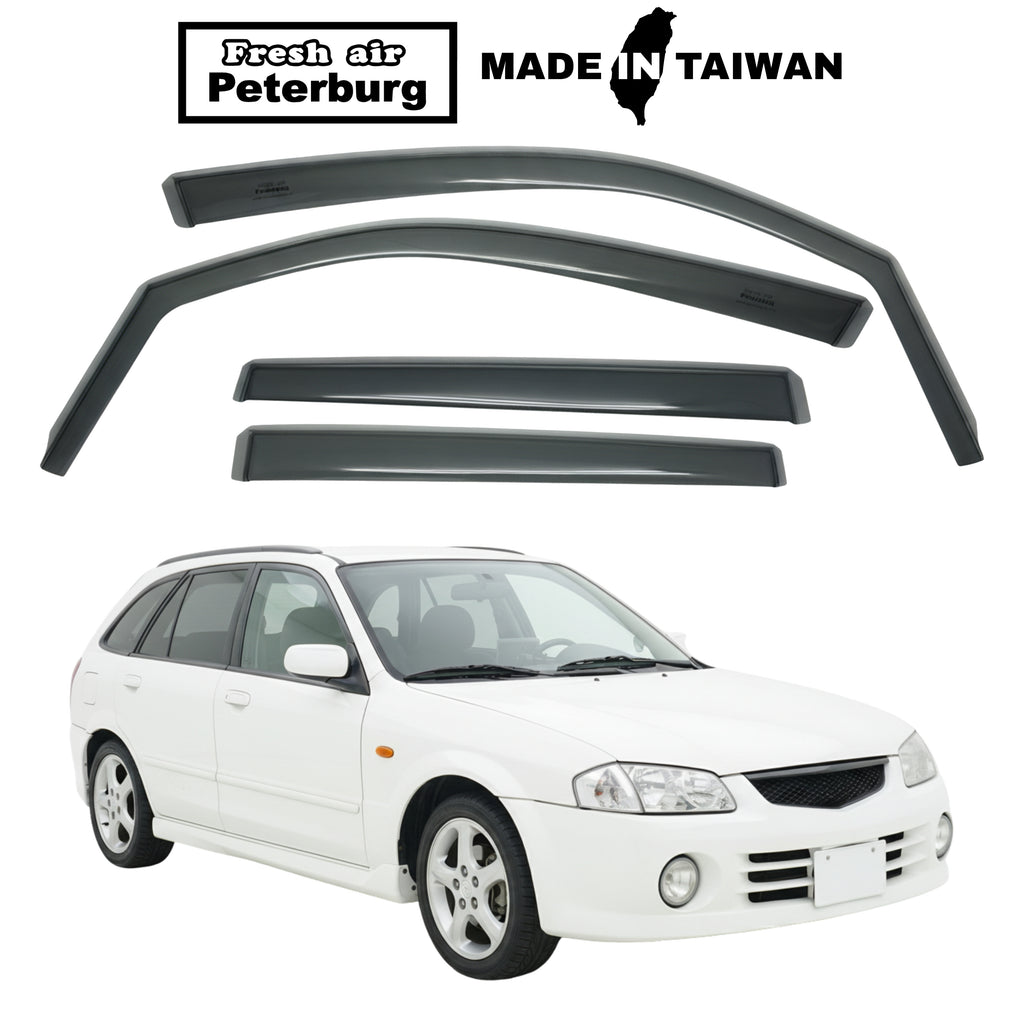 Fresh Air Peterburg In-Channel Window Visors [Short-Length] MAZDA Mazda 323 4D/5D 1997-2004