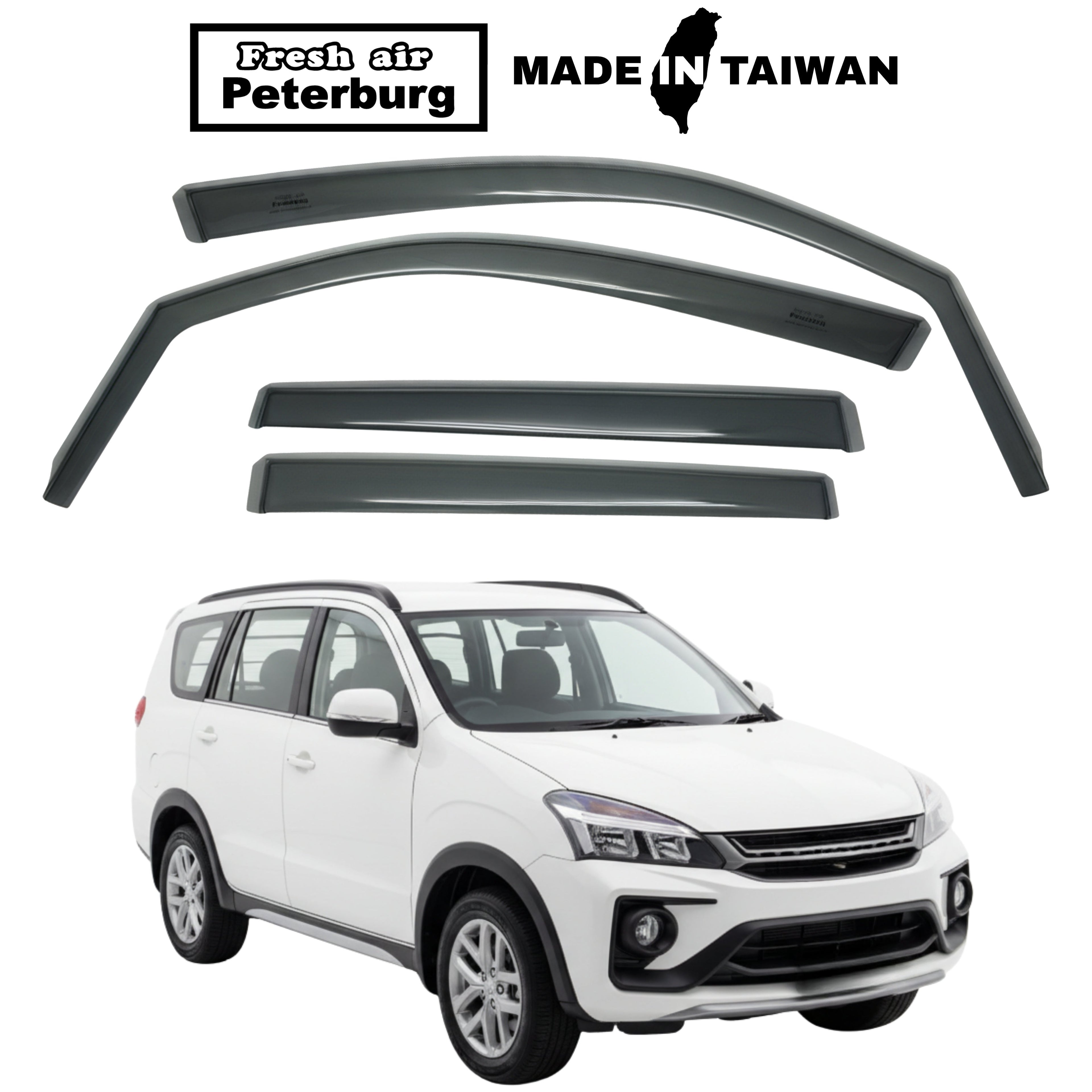 Fresh Air Peterburg In-Channel Window Visors [Short-Length] MITSUBISHI Zinger ，LW Series 2005-