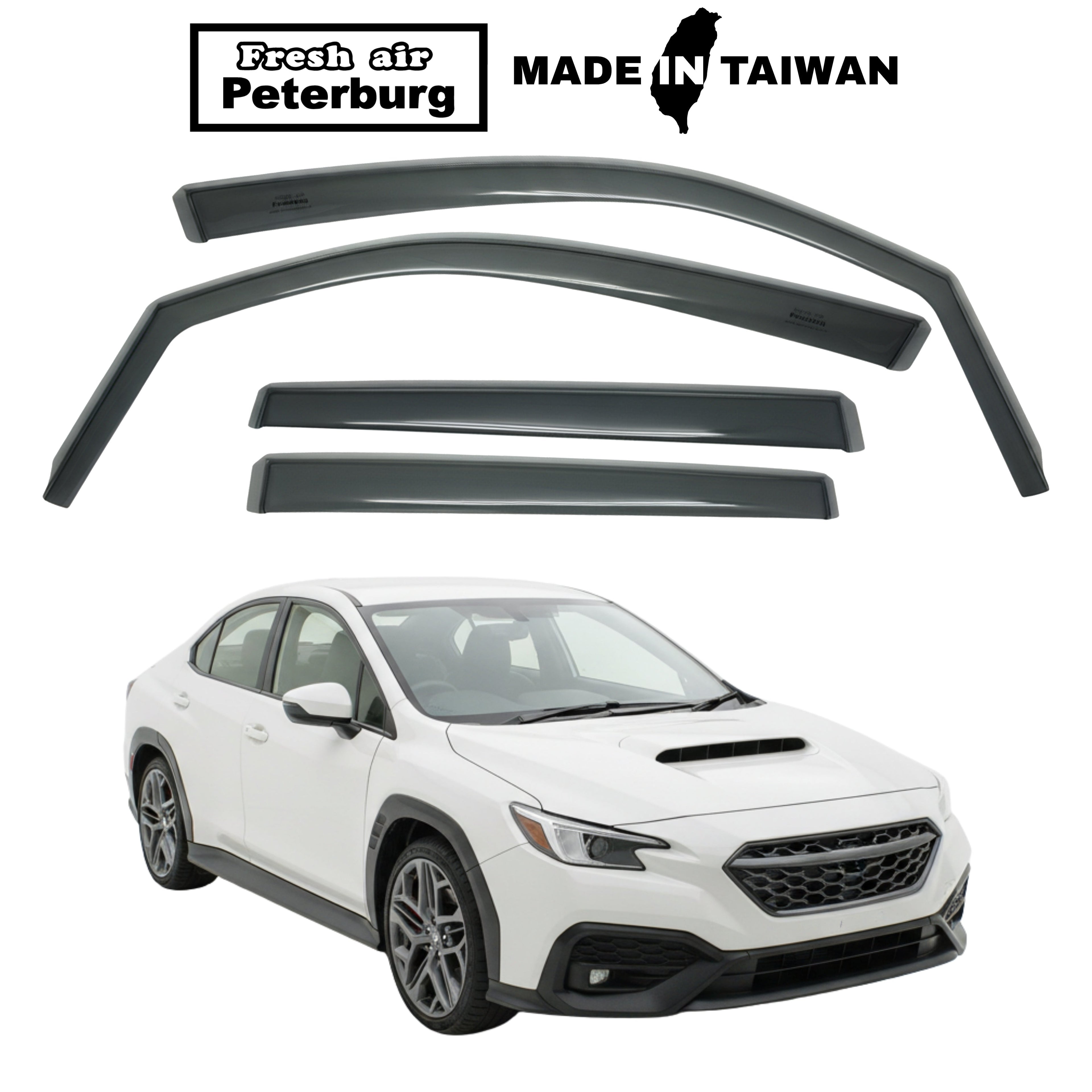 Fresh Air Peterburg In-Channel Window Visors [Short-Length] SUBARU WRX Wagon 5D 2023
