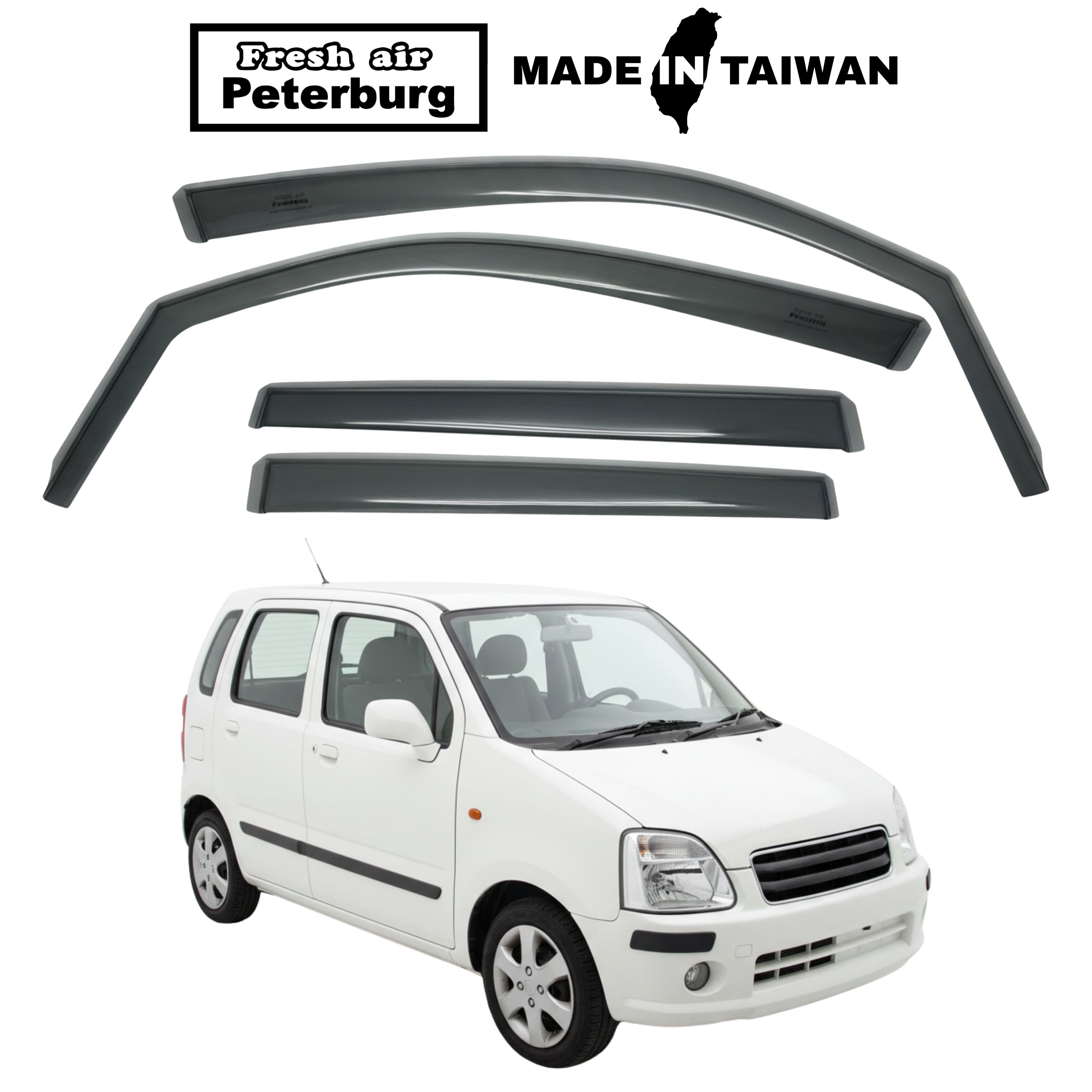 Fresh Air Peterburg In-Channel Window Visors [Short-Length] SUZUKI SOLIO 2002-2007