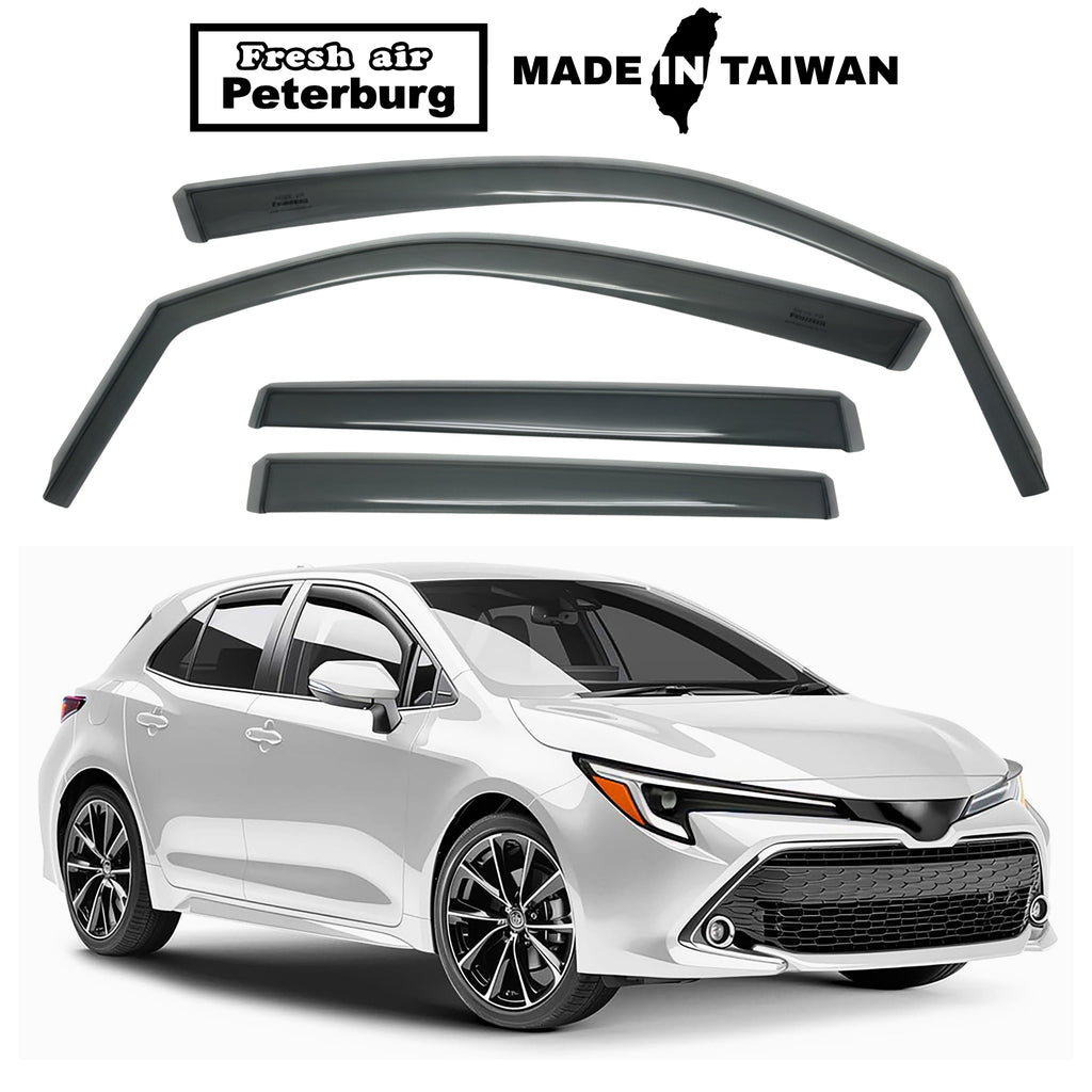 Fresh Air Peterburg In-Channel Window Visors [Short-Length] TOYOTA COROLLA SPORT 5D 2020-