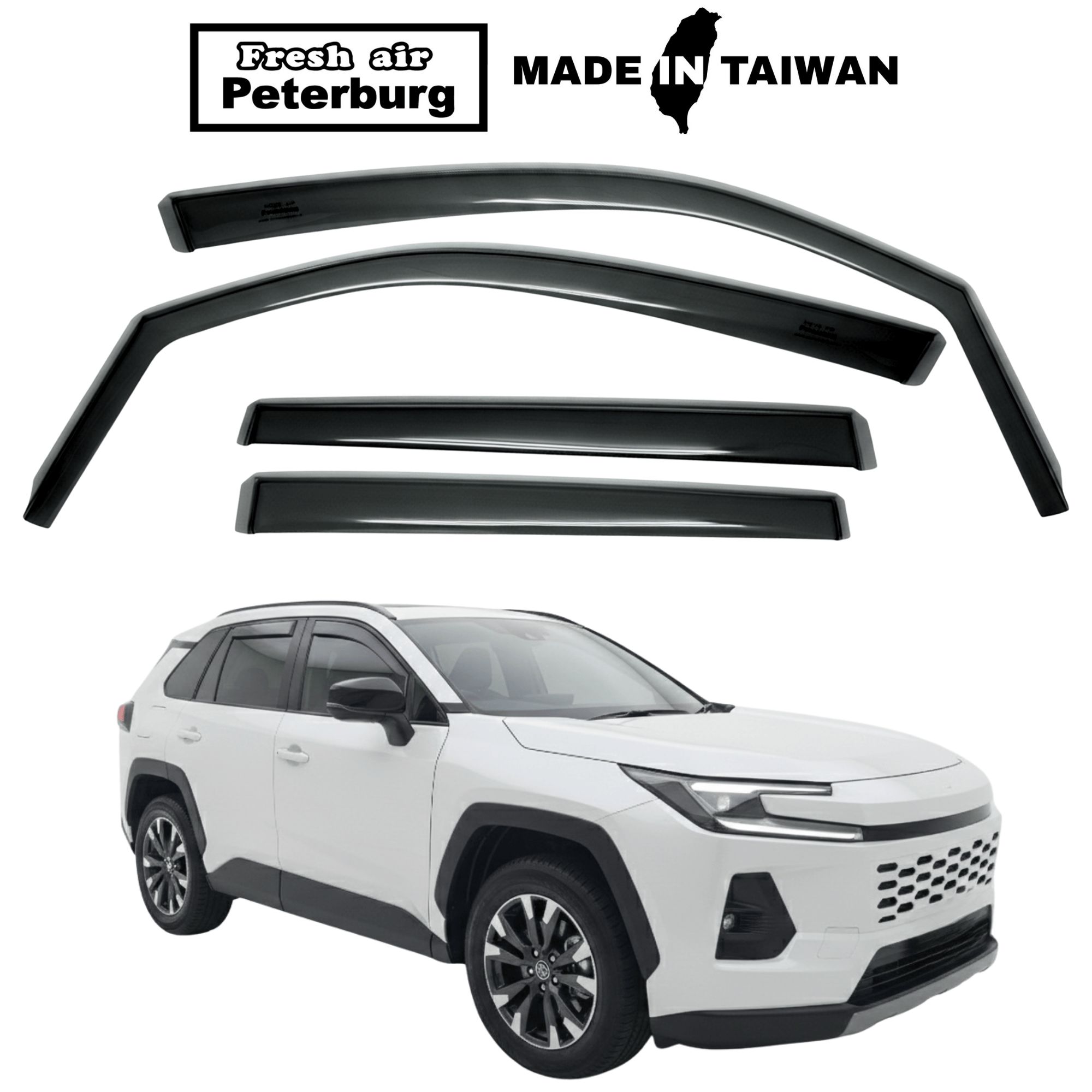 Fresh Air Peterburg In-Channel Window Visors [International Standard] TOYOTA RAV4 Gen 6 2026-