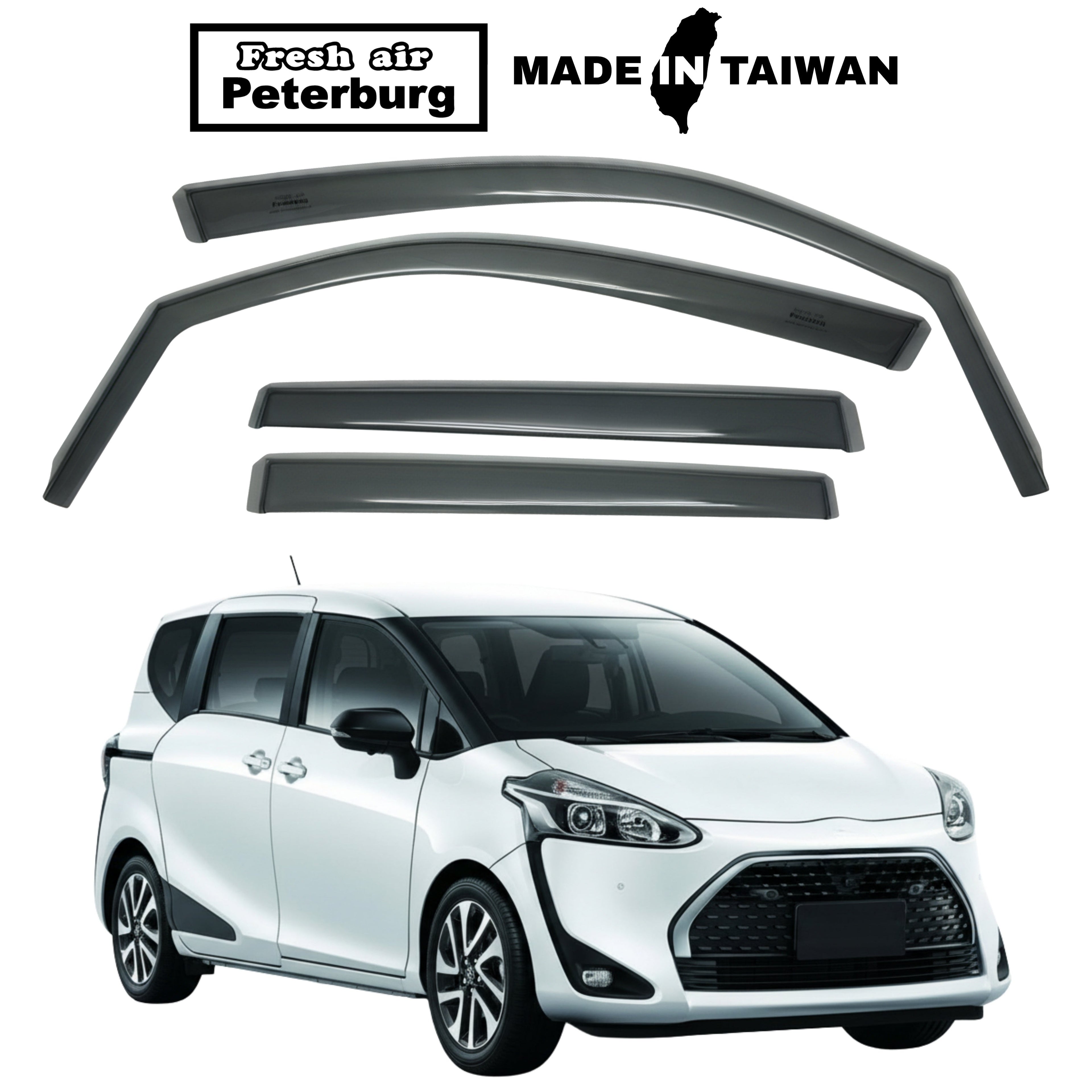 Fresh Air Peterburg In-Channel Window Visors [International Standard] TOYOTA SIENTA / CROSSOVER，LW Series 2017-2022.7