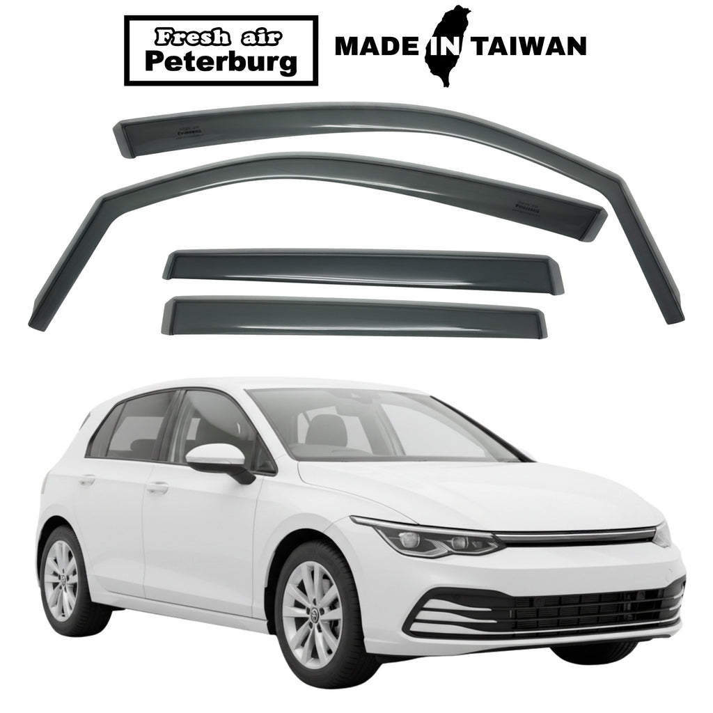 Fresh Air Peterburg In-Channel Window Visors [Short-Length] VW GOLF 8/ GOLF GTI 2021.7-