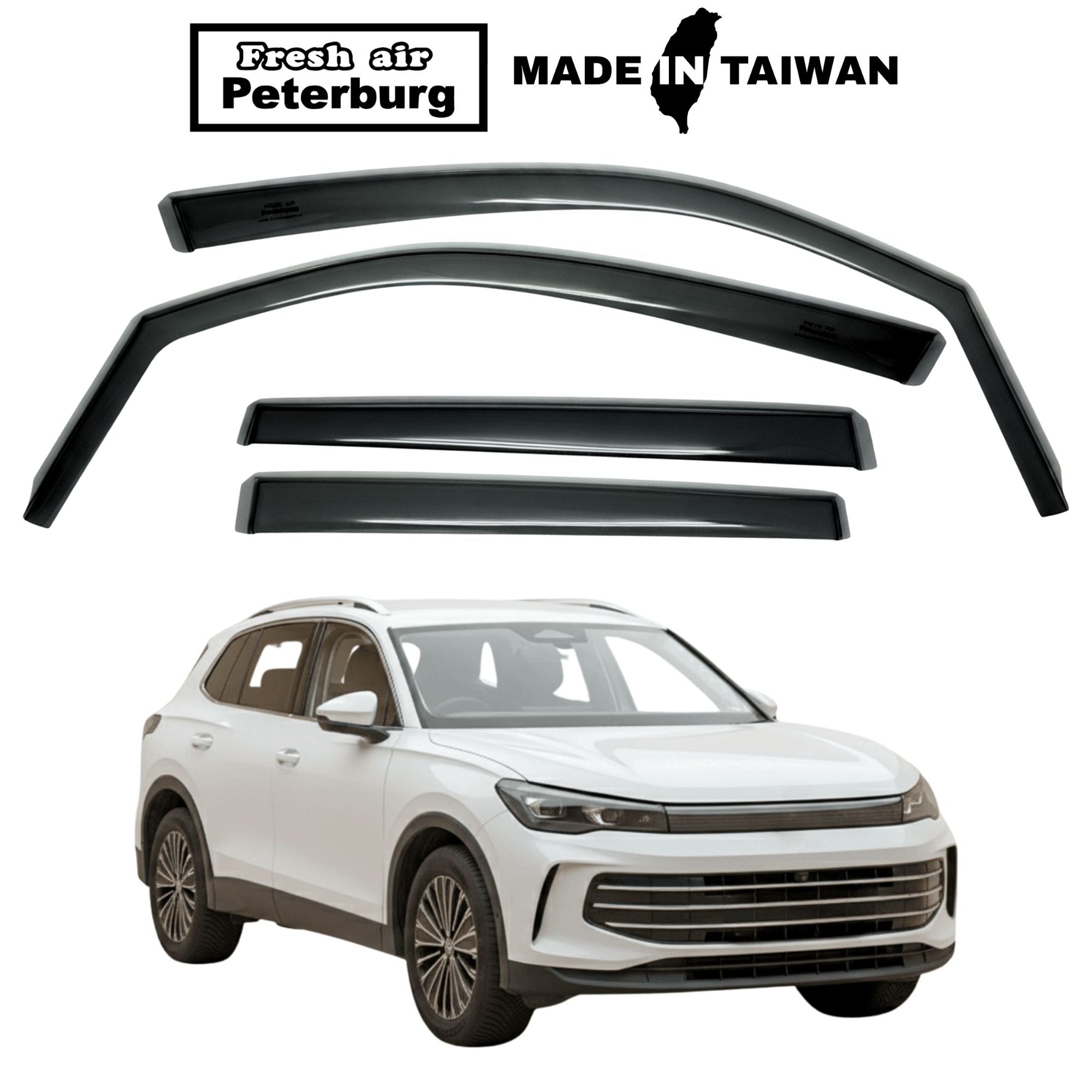 Fresh Air Peterburg In-Channel Window Visors [International Standard] VW TIGUAN Gen 3 2024+